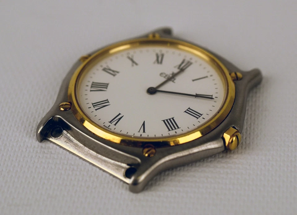 Ebel Men's Steel /750 Gold Classic 37mm Without Bracelet 181903 NEEDS SERVICE - Image 4 of 4