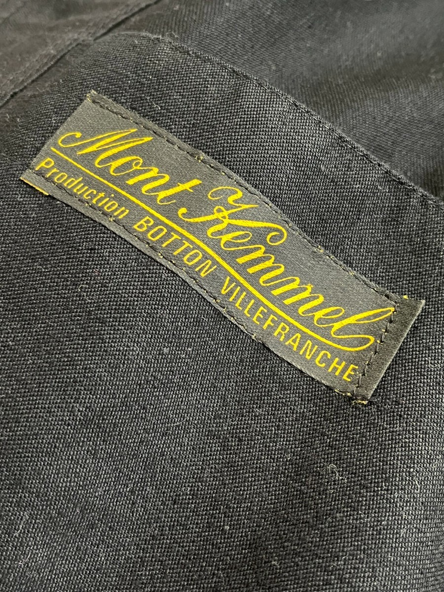 Vintage Black Moleskin Mont Kemmel Work Jacket 1960s Mint Moleskine