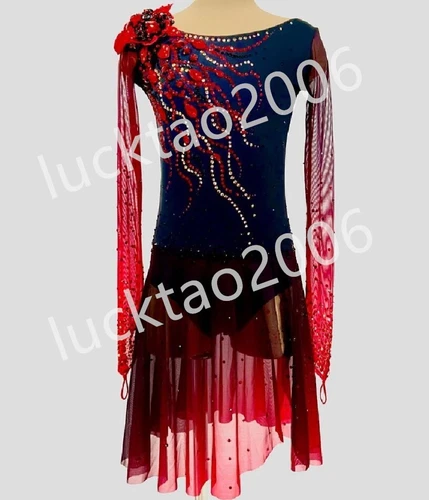 new style Figure Skating Training Ice Skating Dress Brand #88010 customized