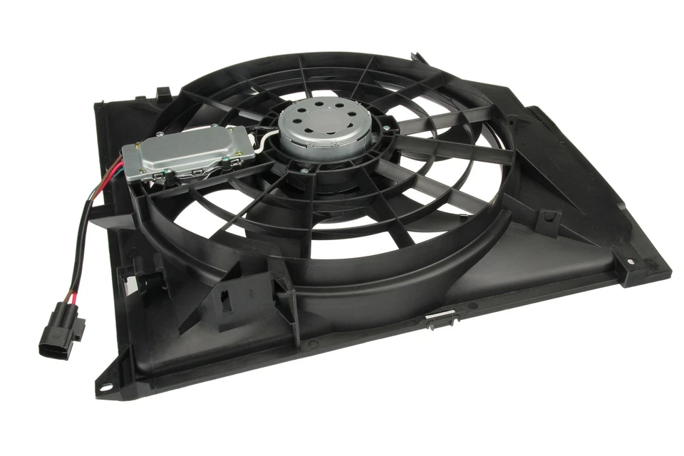 Conjunto de ventilador de refrigeración de motor auxiliar para BMW 325i 2001-2005 URO 2002 2003 2004 Foto 2 de 4