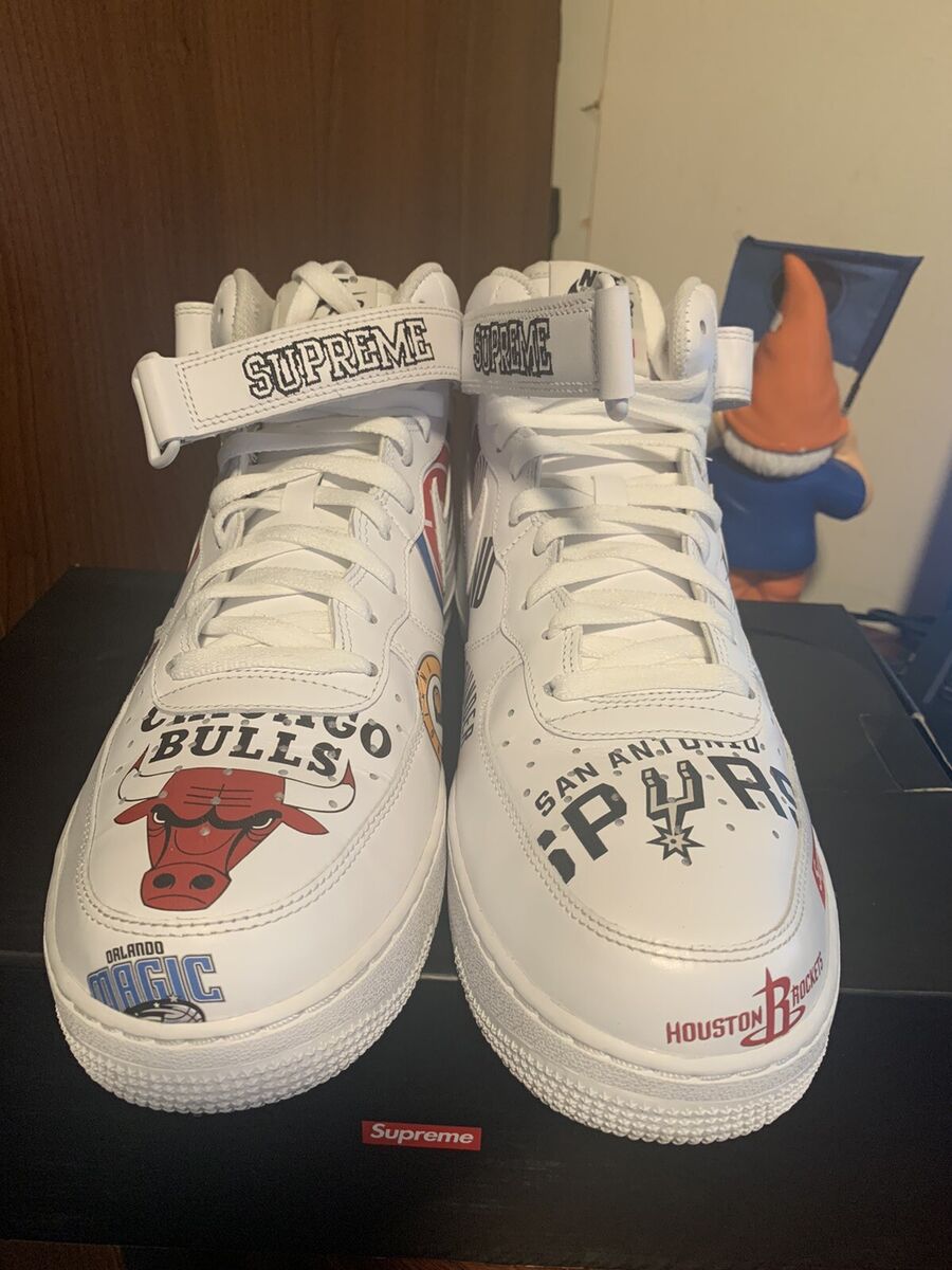 Air Force 1 Mid NIKE x SUPREME x NBA White (AQ8017-100) Size Air Force 1 Mid NIKE x SUPREME x NBA White (AQ8017-100) Size
