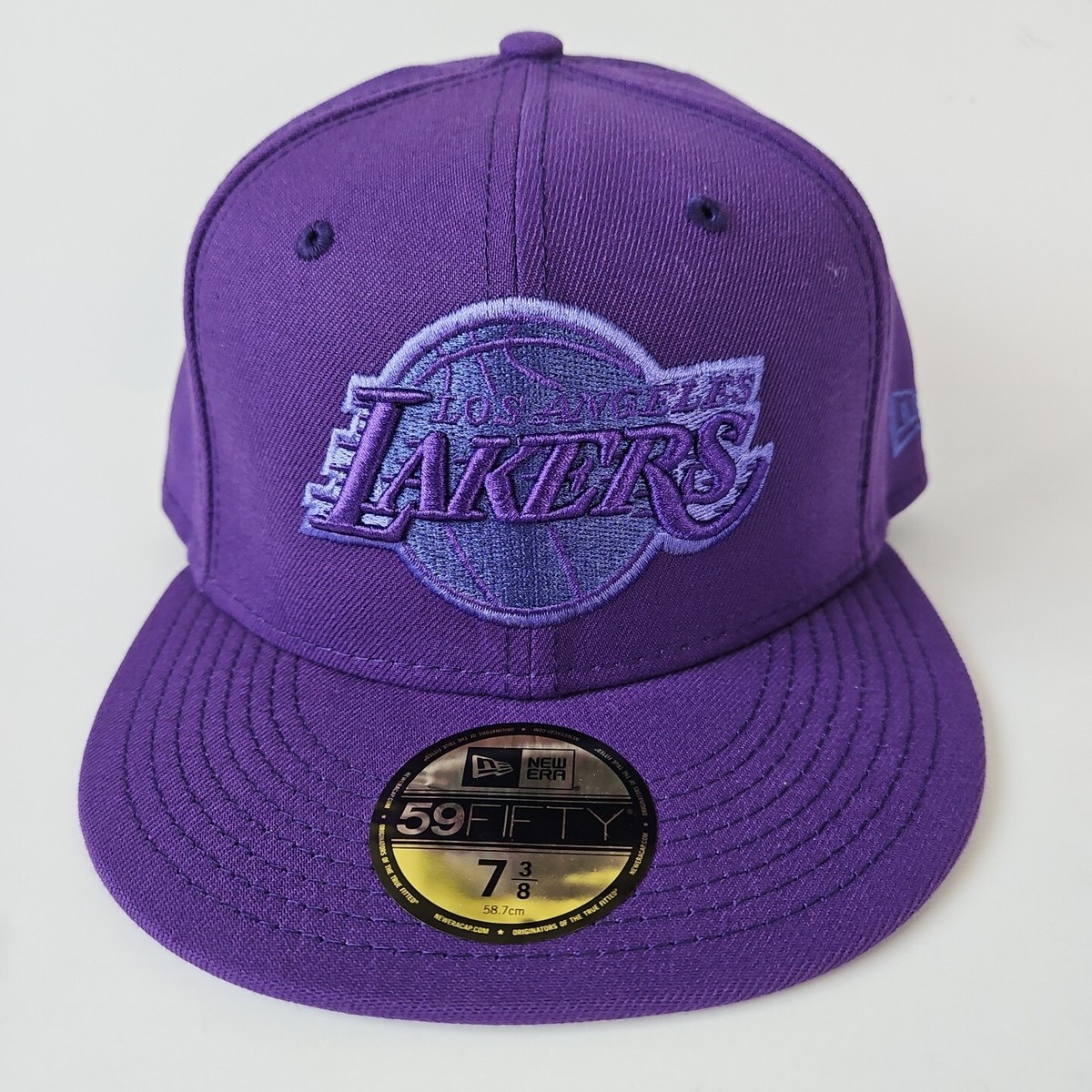 New Era Los Angeles Lakers Hat 7 3/8 Purple Bottom Cap 59Fifty