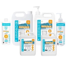Clearell 1L - 25L DEMINERALISED Water 100% ULTRA Pure Food/Pharma Grade 5 Litres