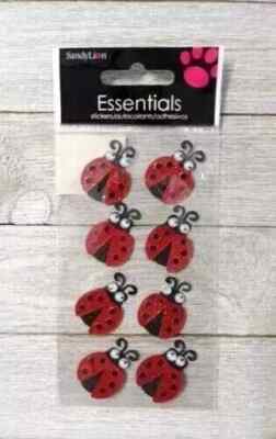 ladybug sandylion essential fun stickers dimensional puffy set
