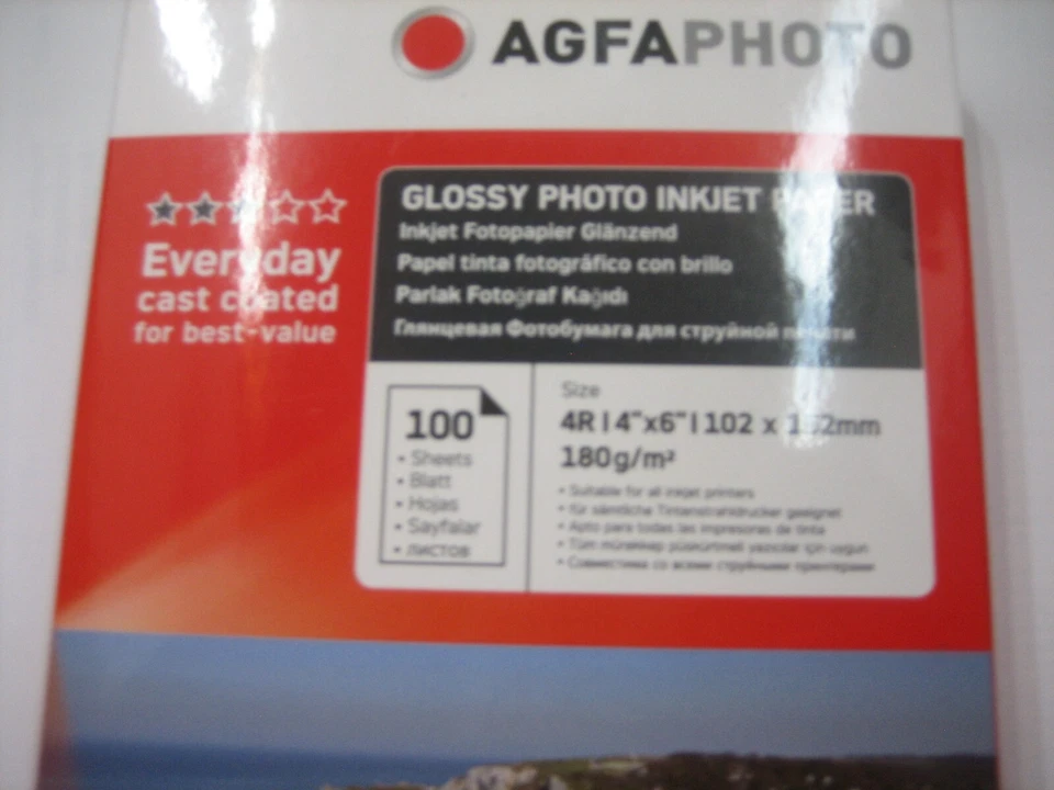 Agfa Photo Inkjet Paper 10x15 cm A6 / 100 Sheets 180g Glossy Paper - Image 4 of 4