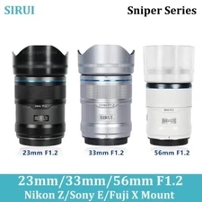 SIRUI Sniper Series 23mm 33mm 56mm F1.2 APS-C Auto Focus Lens Fr Sony Nikon Fuji