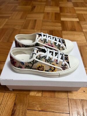 BRAND NEW - WALK'N'DIOR Christian Dior Petites Fleurs Sneakers Womens size 37 