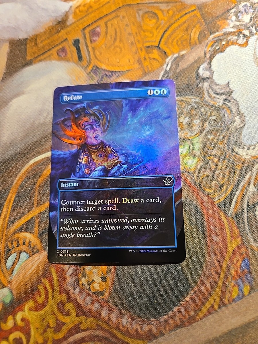 mtg foundations borderless cards Magic The Gathering - Foundations - Herald of Eternal Dawn (Borderless  Card)