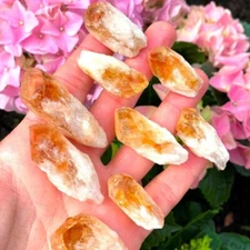 3-4cm Raw Money Citrine Stone Rough Mineral Rocks Healing Energy Crystal Quartz