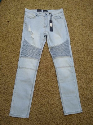 Fashion Nova Men's Ollie Moto Jeans 