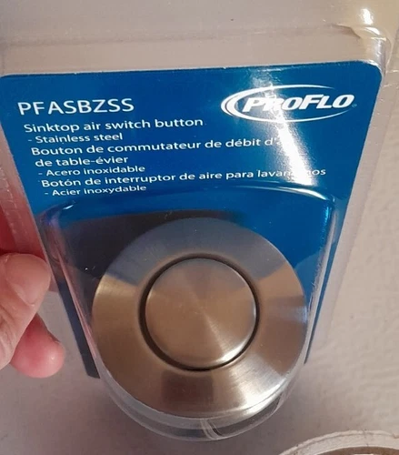 PROFLO PFASBZSS 3.5 Inch Sinktop Air Switch Button, Stainless Steel Sealed - Picture 4 of 4