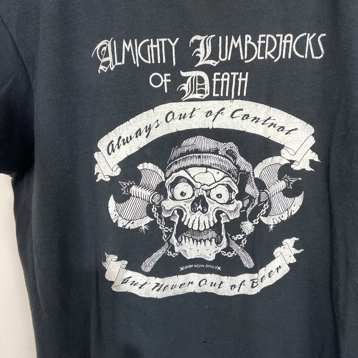 Vintage Almighty Lumberjacks of Death T Shirt Drink Stink New Ink