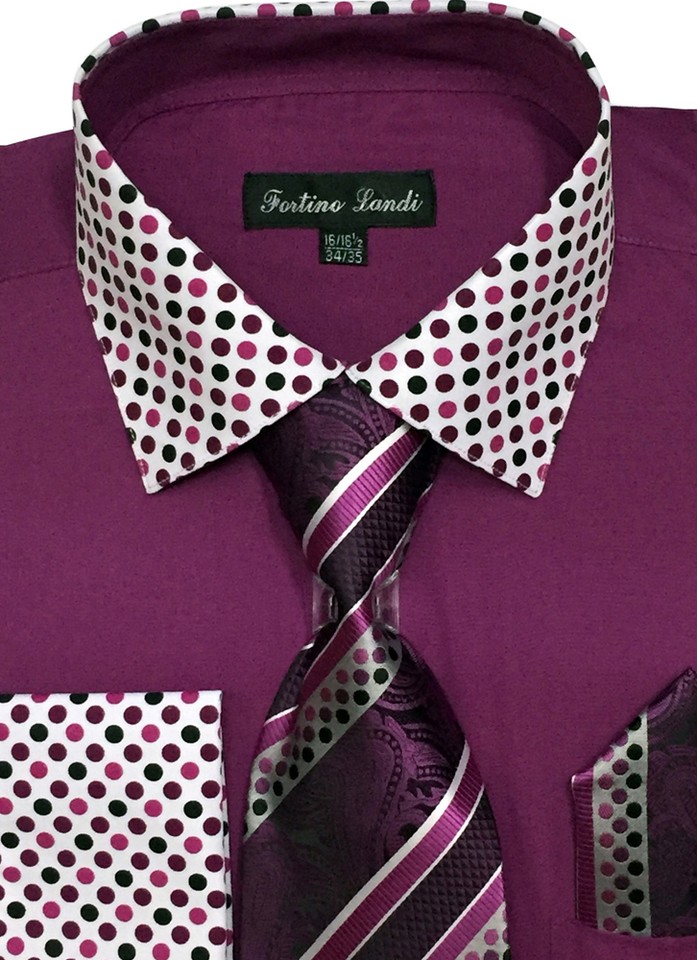 Style# Fortino Landi M2954 Shirt + Pant Set Black