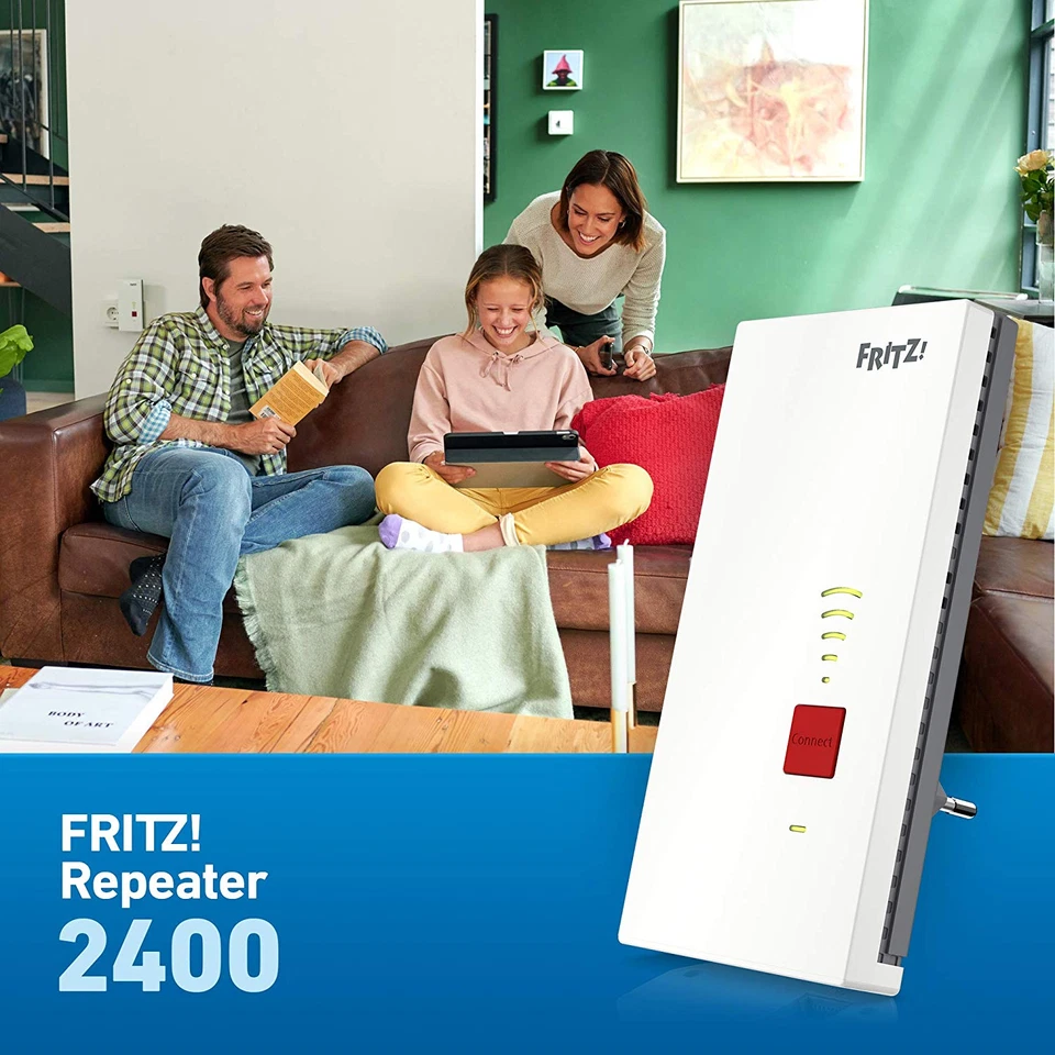 AVM FRITZ!Repeater 2400 WLAN Mesh Repeater Fritzbox WPS Signal Verstärker - Bild 4 von 4