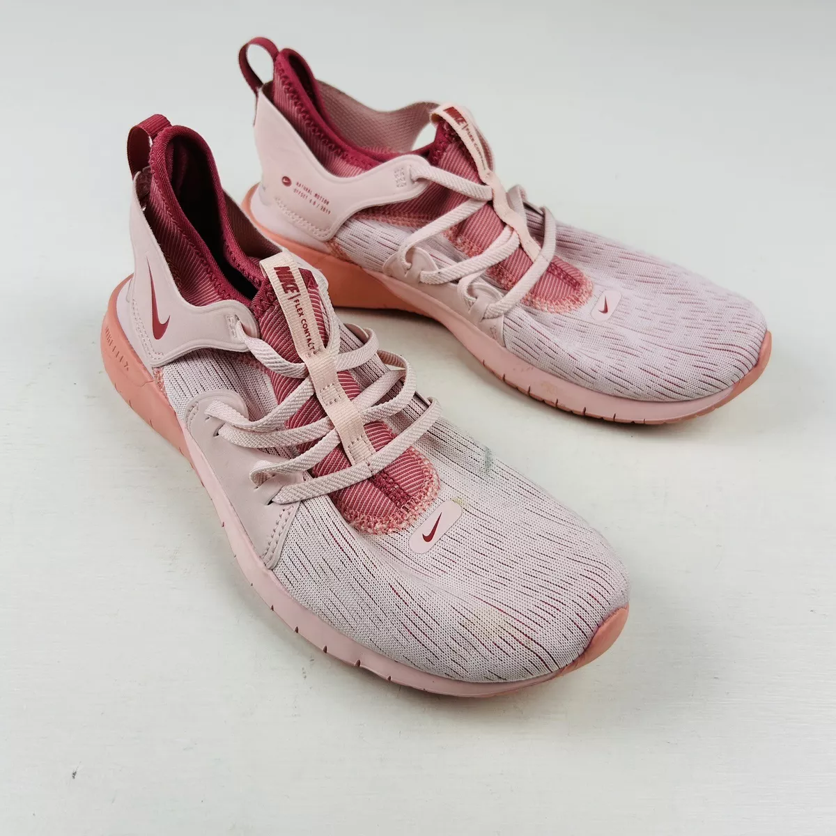 Nike Women Flex Contact Pink Running Shoes Sneakers Size 7.5 eBay