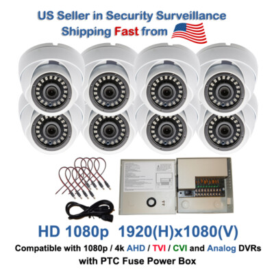 Evertech HD 1080p Weatherproof Security Camera (pack of 8) / cctv power supply