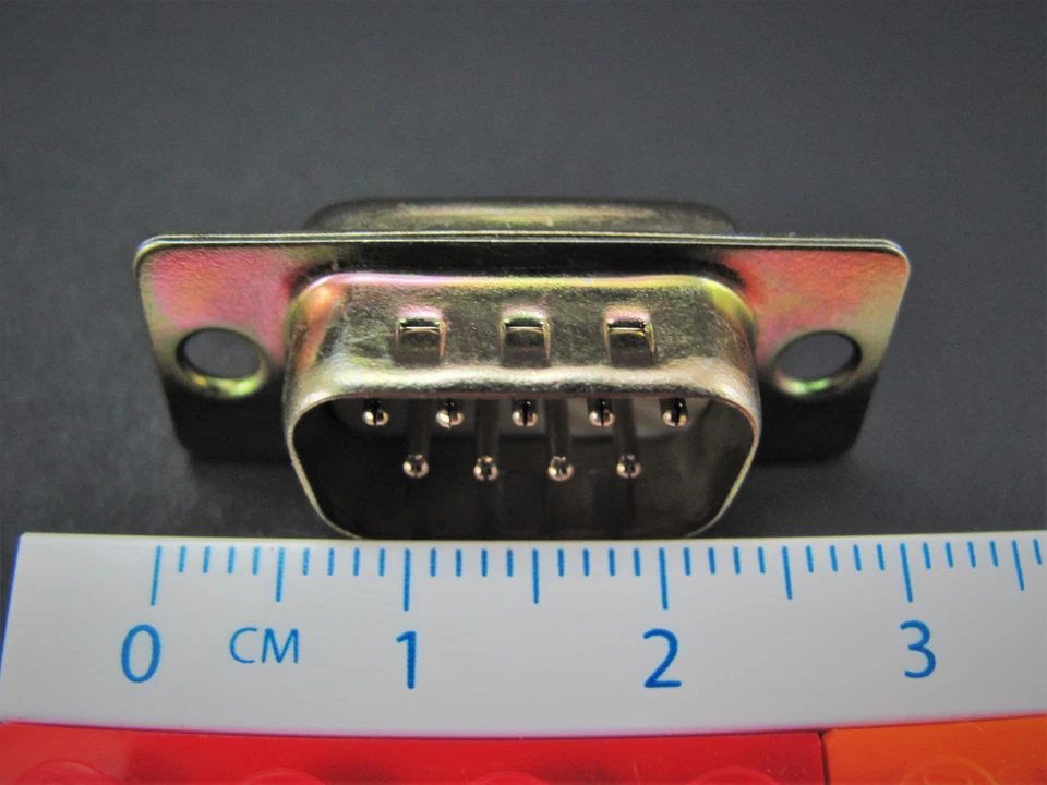 (10x) 9-Pin Male D-Sub Connector - Solder Cup Termination - Pan Pacific DS9P - Image 4 of 4