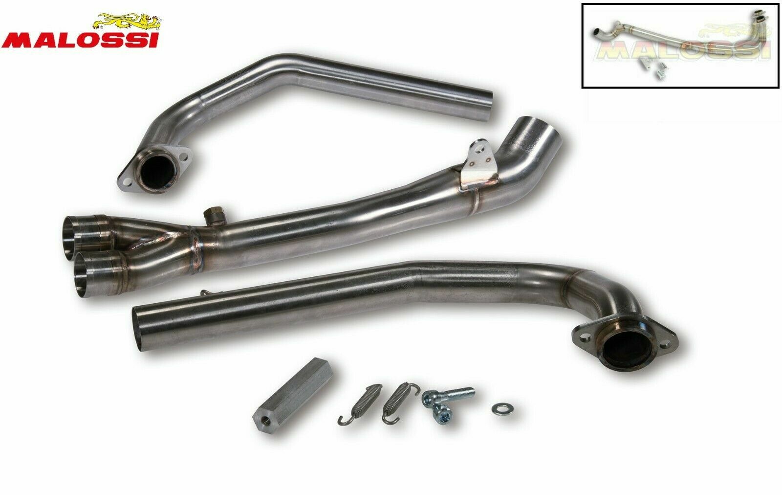 Collecteur échappement MALOSSI résistant pour réparer le moteur de scooter BMW C650GT