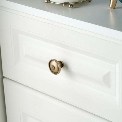 ø 32mm Solid Brass Sculptural Cabinet Knob Durable Cabinet Handle Drawer Knob - Picture 4 of 9