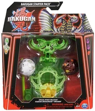 Bakugan Starter Pack 3 Pack Spinning Rolling Balls with Trading Cards