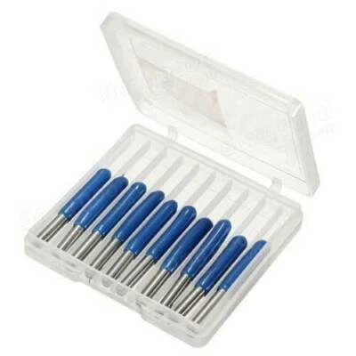 Carbide PCB Engraving Bits 30 Degree 0.1mm x 10 pcs Milling Cutters CNC