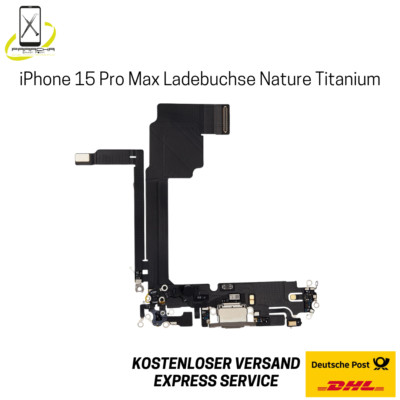 Original Apple iPhone 15 Pro Max Ladebuchse Titan Nature Dock Connector  NEU