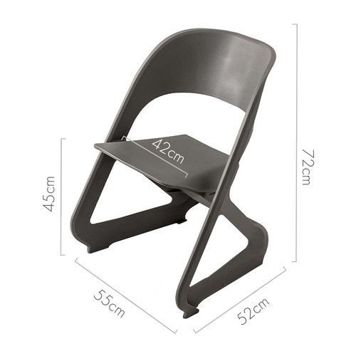 NNEDSZ Set of 4 Dining Chairs Office Cafe Lounge Seat Stackable Plastic Leisure - Picture 2 of 8