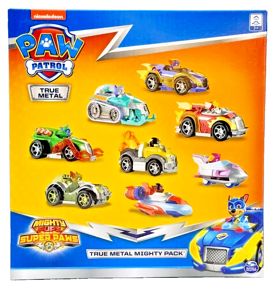 Paw Patrol TRUE METAL Marshall Rubble Skye Chase Zuma Rocky