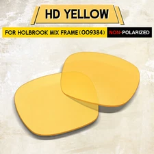 HD Yellow Replacement Lenses for Oakley Holbrook Mix OO9384 Frame, No Polarized