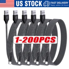 Lot USB-A to  Type-C Fast Charging Data SYNC Charger Cable Cord 3/6FT LONG