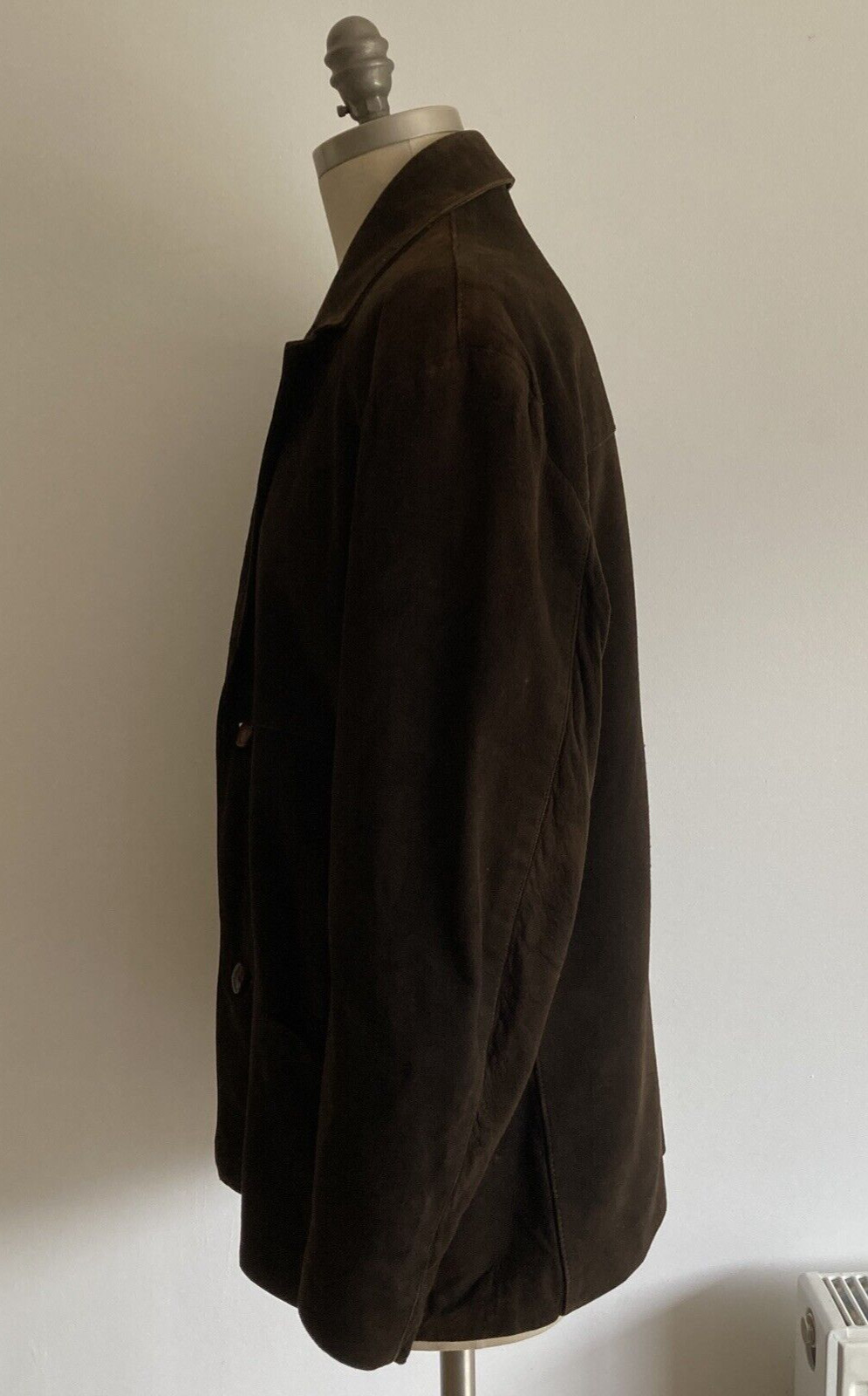 Vintage Jacket Brown Suede Modfather Northern Soul, 24" pit to pit approx. 4