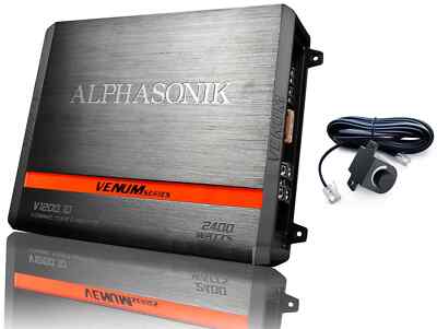 Alphasonik V1200.1D VENUM Series 2400 Watts Max Monoblock Car Audio Amplifier