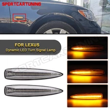 Dynamic Amber LED Side Turn Signal Light For Lexus IS F LS460 LS460L LS600h L