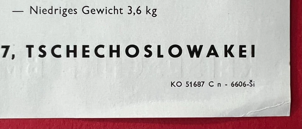 3 x CSSR Reklame Prospekt um 1965 CONSUL Schreibmaschine     ( F23050 - Bild 3 von 3