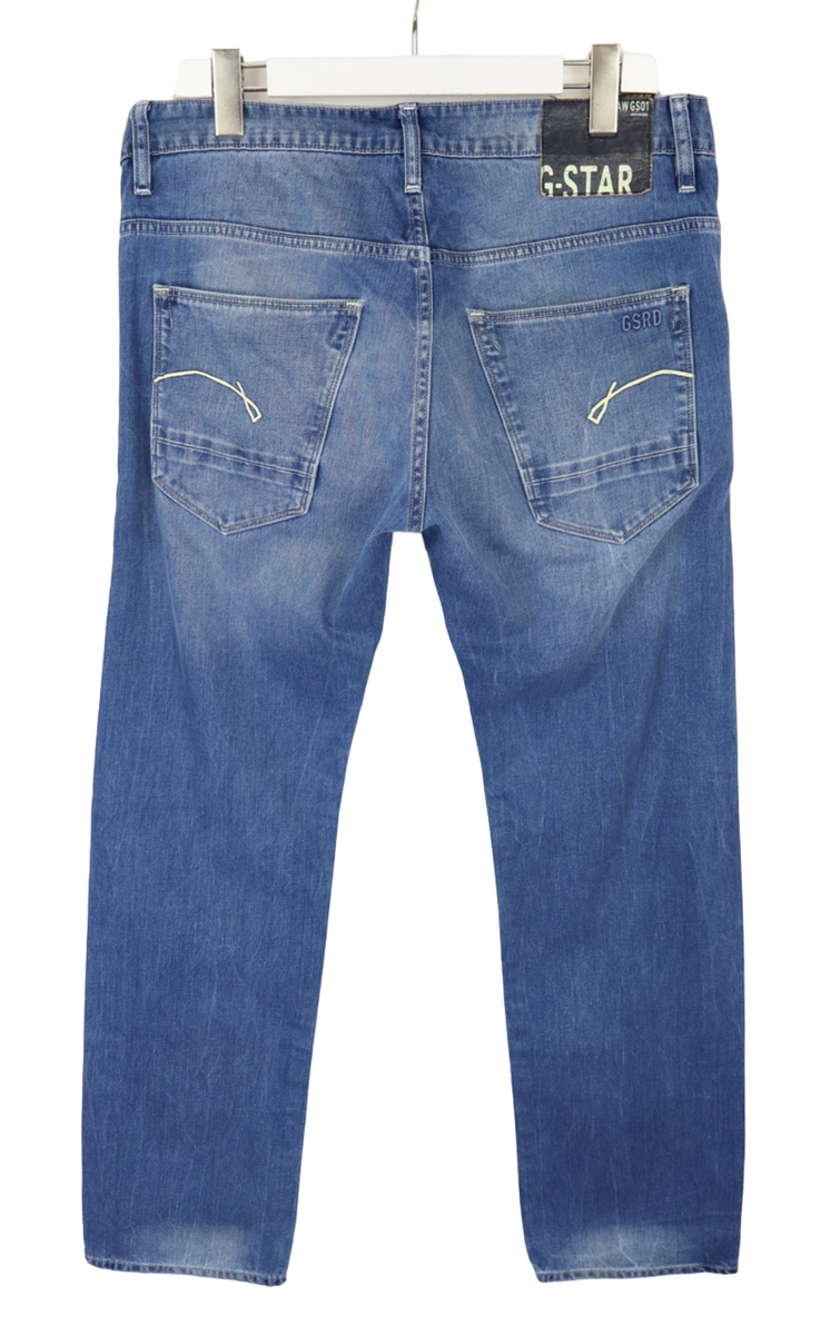 Jeans Homme G-Star Morris Regular – Taille W33 L32 – Bleu – Coupe Droite