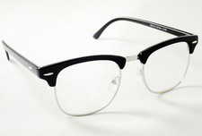 DESIGNER READING GLASSES Retro Vintage Style Black +1.25 1.5 2 2.5 3 3.5