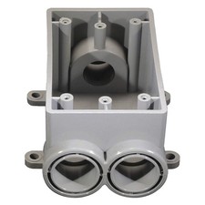 CANTEX 5133544 Weatherproof Box,1/2 in Hub,PVC 4FYY1