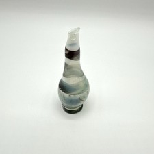 Vase Glas Opalglas Miniatur Abstrakte Form Glaskunst Filigran Handgefertigt