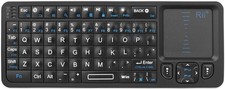 Rii K06 Mini Bluetooth Keyboard,Backlit 2.4GHz Wireless Keyboard with black
