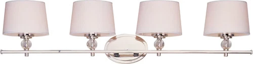 Maxim Lighting 12764WTPN Rondo 4-Light Bath Vanity in Polished Nickel - Picture 1 of 2