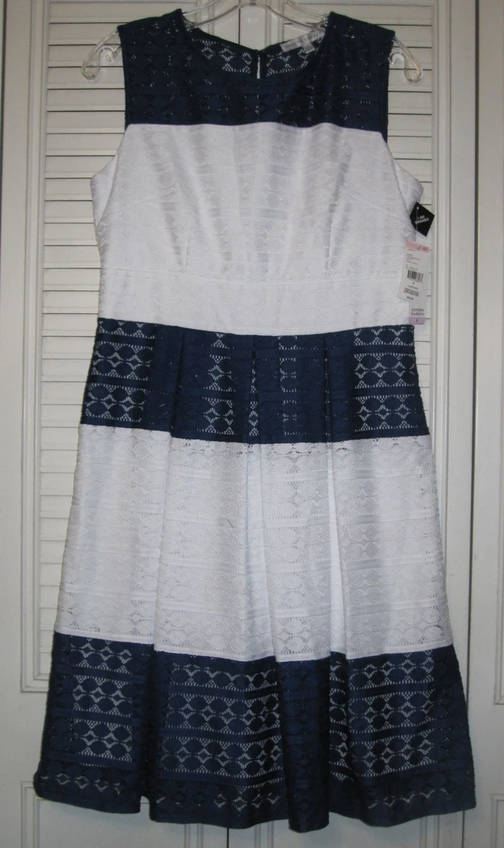 sandra d fit and flare dress Sandra D Fit And Flare Dress - White