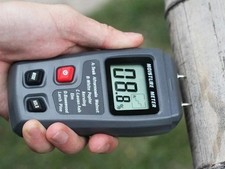 Wood Moisture Meter Hygrometer LCD Timber Damp Detector Logs Moisture Meter AAA