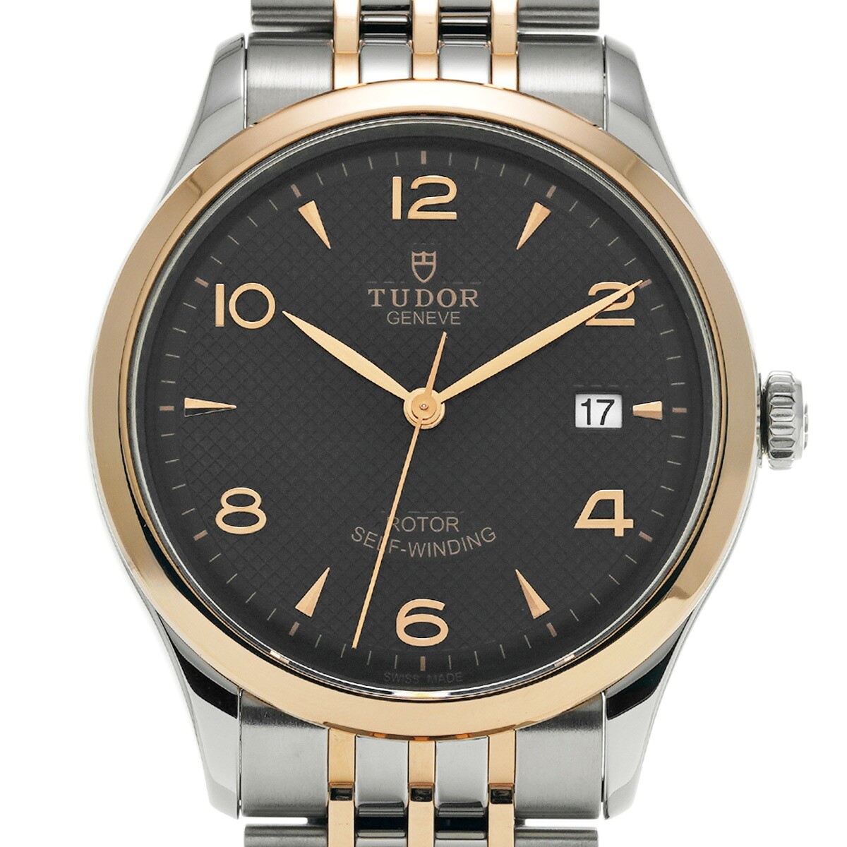 TUDOR WATCH 1926 91551 AUTOMATIC DATE BLACK/DIAMONDS DIAL STAINLESS STEEL MEN'S