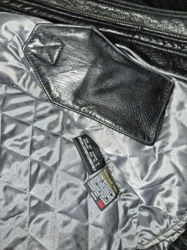 Pelle Studio Leather Bomber Jacket Size L Black Thinsulate image 4