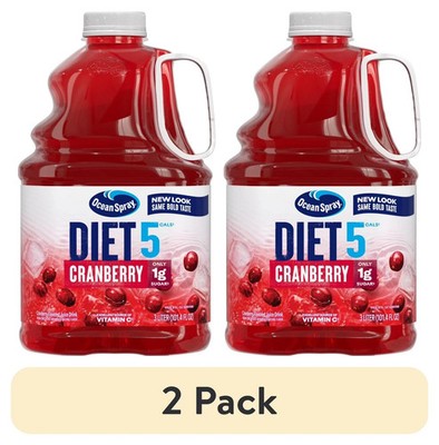 (2 pack) Ocean Spray  Diet Cranberry Juice Drink, 101.4 fl oz Bottle