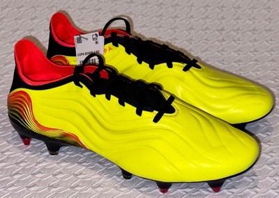 ADIDAS Copa Sense.1 SG Solar Yellow Red Black Soccer Cleats Boots Mens Sz 10.5