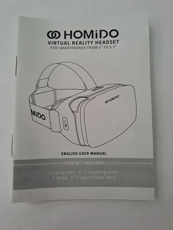 Homido V2 Virtual Reality Headset Smartphone iPhone Compatible, w/  Case - Image 4 of 4
