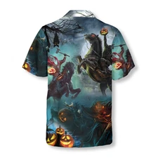 Headless Horseman Halloween Shirt For Men Hawaiian Shirt