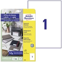 Avery-Zweckform 6125 Universal-Etiketten 210 X 297 Mm Papier Weiß 10 St. Perm...