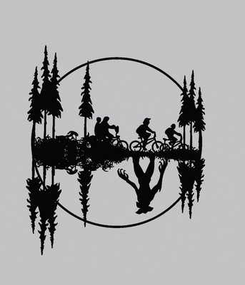 Netflix Stranger Things Wall Art Silhouette Home Decor Collectable Up Side Down